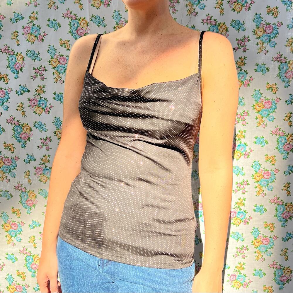 Thirty/thirty LA sparkle cowl cami top size small